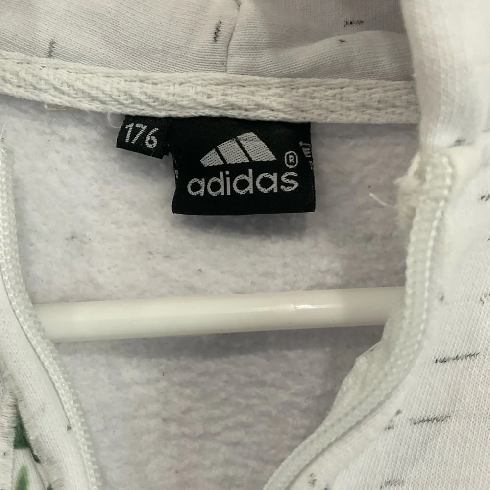 ☀️Adidas Kids White Kangaroo Hoodie & Pants Fleece Lined Tracksuit, 10-12 Y